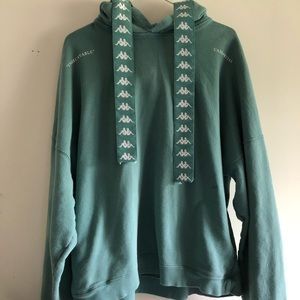 kappa hoodie green k7245